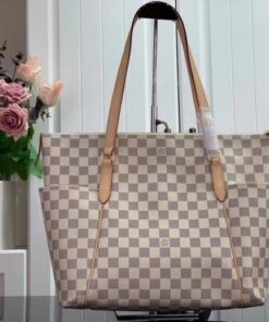 Replica Louis Vuitton Totally MM Bag Damier Azur N41279 BLV045 2