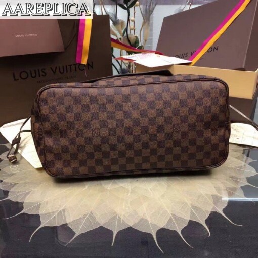 Replica Louis Vuitton Neverfull GM Bag Damier Ebene N41357 BLV114 3