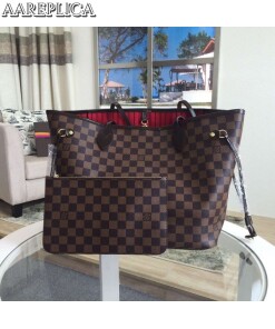 Replica Louis Vuitton Neverfull MM Bag Damier Ebene N41358 BLV113 2