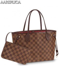 Replica Louis Vuitton Neverfull PM Bag Damier Ebene N41359 BLV098