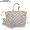 Replica Louis Vuitton Neverfull MM Bag Damier Azur N41361 BLV055 9