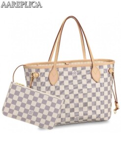 Replica Louis Vuitton Neverfull PM Bag Damier Azur N41362 BLV032