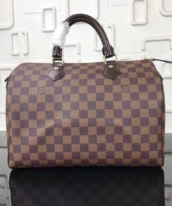 Replica Louis Vuitton Speedy 30 Bag Damier Ebene N41364 BLV112 2