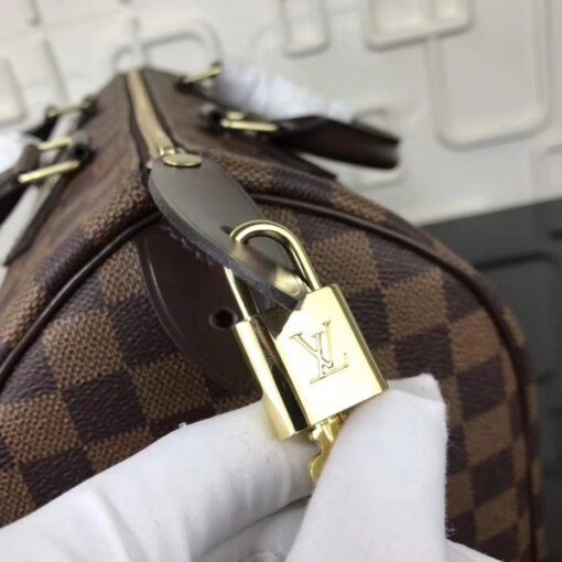 Replica Louis Vuitton Speedy 30 Bag Damier Ebene N41364 BLV112 6