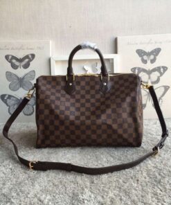 Replica Louis Vuitton Speedy Bandouli??re 35 Damier Ebene N41366 BLV111 2