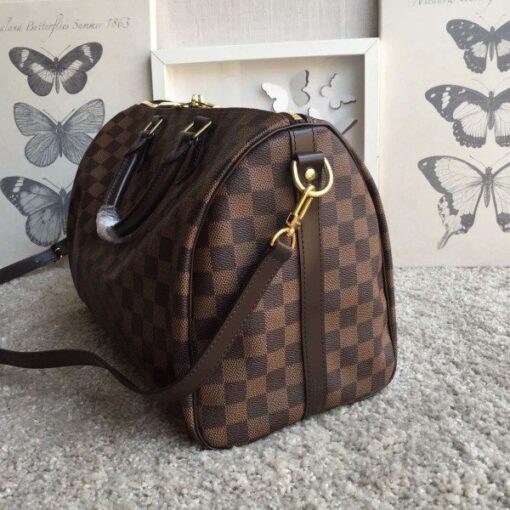 Replica Louis Vuitton Speedy Bandouli??re 35 Damier Ebene N41366 BLV111 4