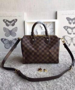 Replica Louis Vuitton Speedy Bandouli??re 25 Damier Ebene N41368 BLV109 2