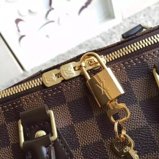 Replica Louis Vuitton Speedy Bandouli??re 25 Damier Ebene N41368 BLV109 7