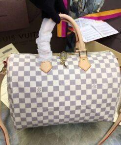 Replica Louis Vuitton Speedy Bandouli??re 35 Bag Damier Azur N41372 BLV054 2