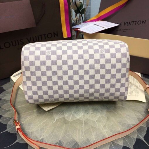 Replica Louis Vuitton Speedy Bandouli??re 35 Bag Damier Azur N41372 BLV054 4