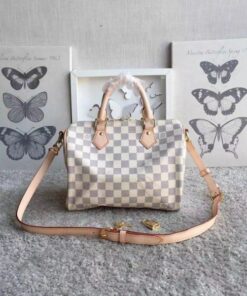 Replica Louis Vuitton Speedy Bandouli??re 25 Bag Damier Azur N41374 BLV052 2