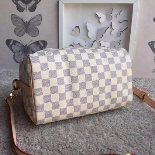 Replica Louis Vuitton Speedy Bandouli??re 25 Bag Damier Azur N41374 BLV052 3