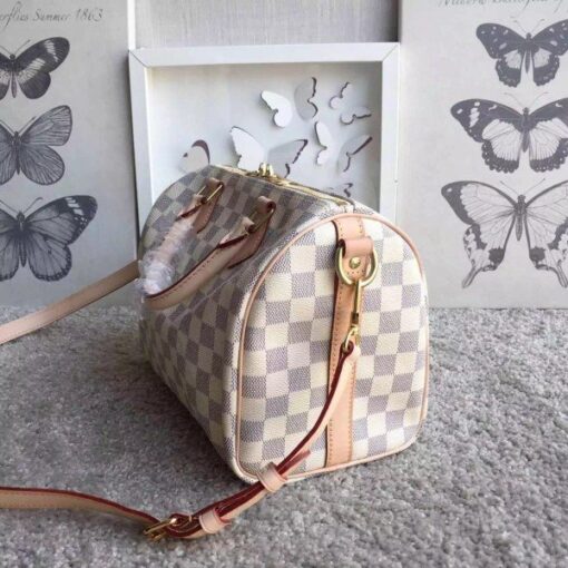 Replica Louis Vuitton Speedy Bandouli??re 25 Bag Damier Azur N41374 BLV052 4