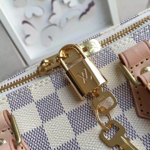 Replica Louis Vuitton Speedy Bandouli??re 25 Bag Damier Azur N41374 BLV052 7