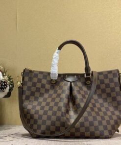 Replica Louis Vuitton Siena MM Bag Damier Ebene N41546 BLV089 2