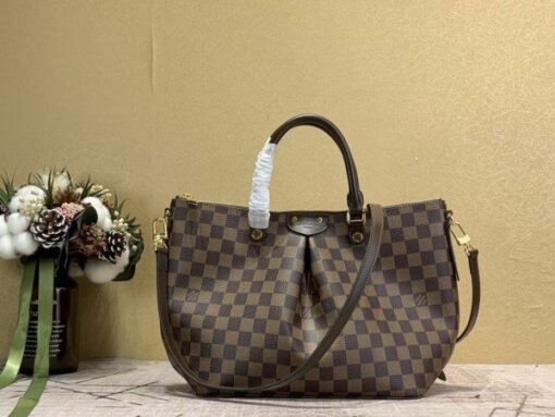 Replica Louis Vuitton Siena MM Bag Damier Ebene N41546 BLV089 2