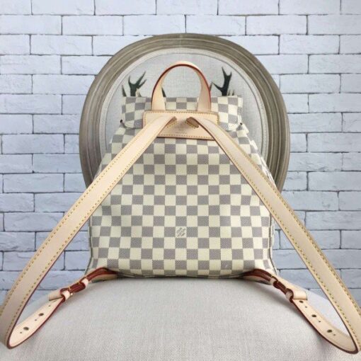 Replica Louis Vuitton Sperone Backpack Damier Azur N41578 BLV015 3