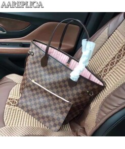 Replica Louis Vuitton Neverfull MM Bag Damier Ebene N41603 BLV105 2