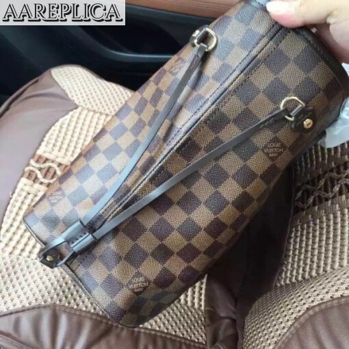 Replica Louis Vuitton Neverfull MM Bag Damier Ebene N41603 BLV105 3