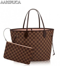 Replica Louis Vuitton Neverfull MM Bag Damier Ebene N41603 BLV105