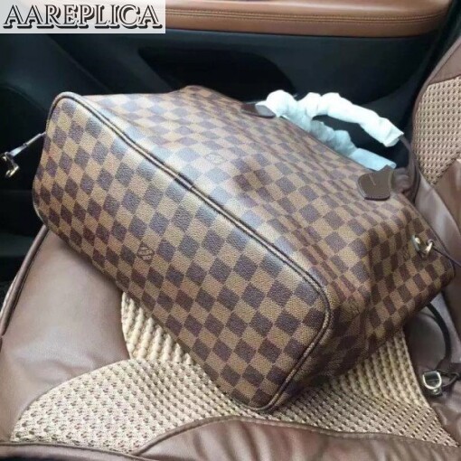 Replica Louis Vuitton Neverfull MM Bag Damier Ebene N41603 BLV105 4