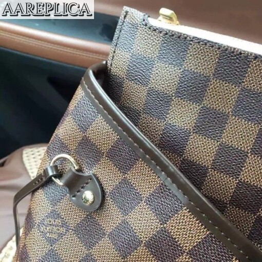 Replica Louis Vuitton Neverfull MM Bag Damier Ebene N41603 BLV105 5