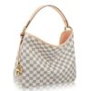 Replica Louis Vuitton Delightful MM Bag Damier Azur N41607 BLV066 9