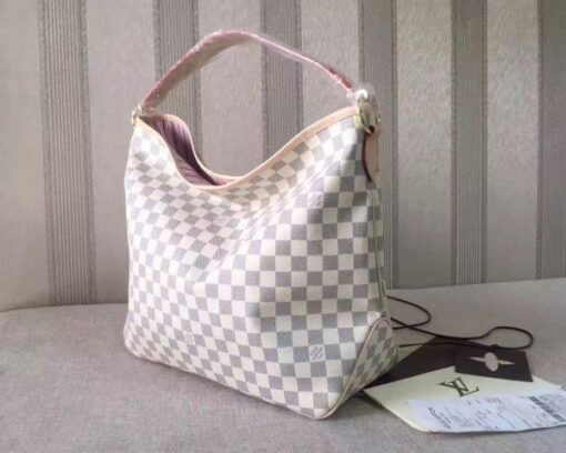 Replica Louis Vuitton Delightful MM Bag Damier Azur N41607 BLV066 2