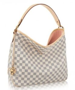 Replica Louis Vuitton Delightful MM Bag Damier Azur N41607 BLV066