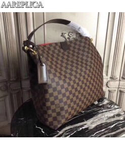 Replica Louis Vuitton Graceful MM Bag Damier Ebene N44045 BLV130 2