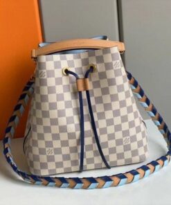 Replica Louis Vuitton Damier Azur NeoNoe MM With Braided Strap N50042 BLV044 2