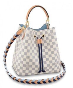 Replica Louis Vuitton Damier Azur NeoNoe MM With Braided Strap N50042 BLV044