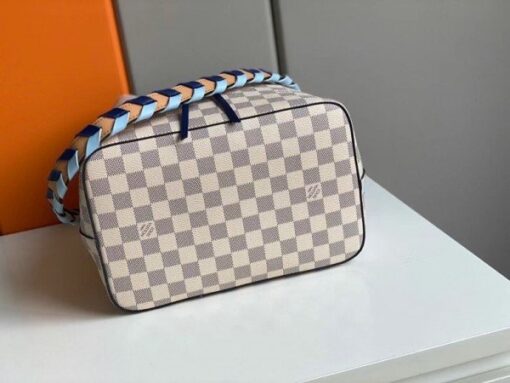 Replica Louis Vuitton Damier Azur NeoNoe MM With Braided Strap N50042 BLV044 8