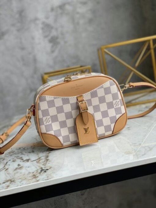 Replica Louis Vuitton Mini Deauville Bag Damier Azur N50048 BLV029 2