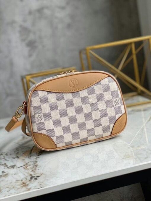 Replica Louis Vuitton Mini Deauville Bag Damier Azur N50048 BLV029 6