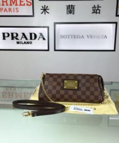 Replica Louis Vuitton Eva Clutch Damier Ebene N55213 BLV125 2