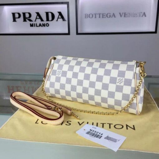 Replica Louis Vuitton Eva Clutch Bag Damier Azur N55214 BLV063 3