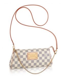 Replica Louis Vuitton Eva Clutch Bag Damier Azur N55214 BLV063