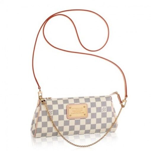 Replica Louis Vuitton Eva Clutch Bag Damier Azur N55214 BLV063