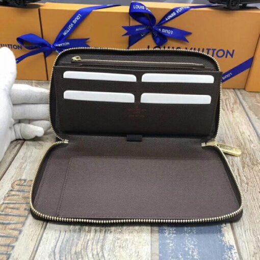 Replica Louis Vuitton Zippy Organiser Wallet Damier Ebene N60003 BLV934 5