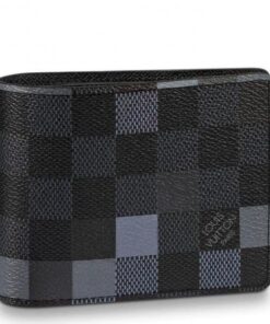 Replica Louis Vuitton Slender Wallet Damier Graphite Pixel N60181 BLV1036