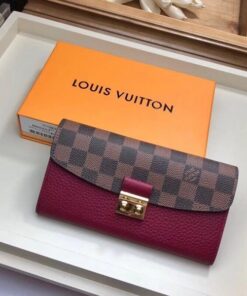 Replica Louis Vuitton Croisette Wallet Damier Ebene N60207 BLV939 2