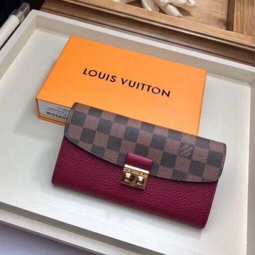 Replica Louis Vuitton Croisette Wallet Damier Ebene N60207 BLV939 2