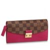 Replica Louis Vuitton Croisette Wallet Damier Ebene N60215 BLV938 9