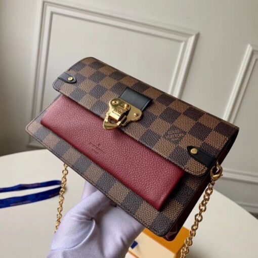 Replica Louis Vuitton Vavin Chain Wallet Damier Ebene N60222 BLV941 2