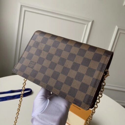 Replica Louis Vuitton Vavin Chain Wallet Damier Ebene N60222 BLV941 3