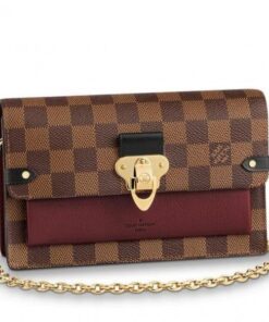 Replica Louis Vuitton Vavin Chain Wallet Damier Ebene N60222 BLV941