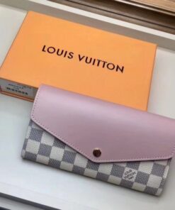 Replica Louis Vuitton Sarah Wallet Damier Azur N60232 BLV925 2