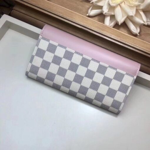 Replica Louis Vuitton Sarah Wallet Damier Azur N60232 BLV925 3