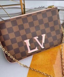 Replica Louis Vuitton Pochette Double Zip Damier Ebene N60254 BLV074 2